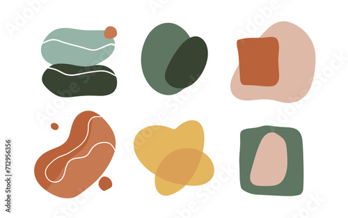 Abstract shapes vector clipart. 