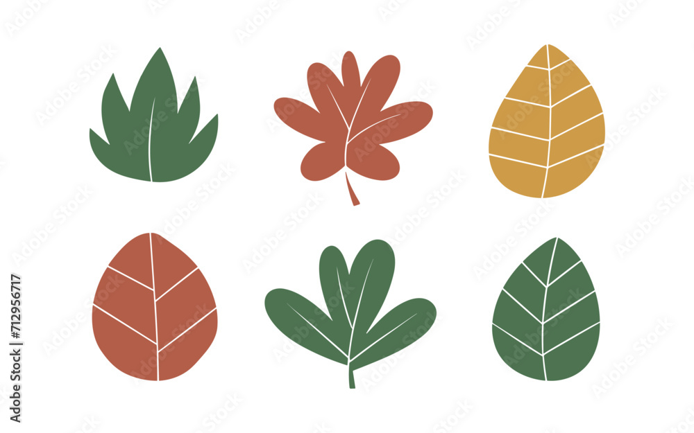Abstract leaves vector clipart. Spring illustration. Abstract leaves vector clipart. Spring illustration.