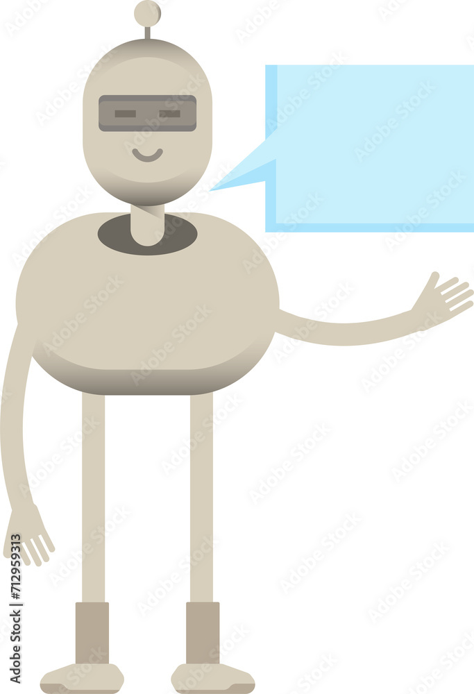 Robot Character and Speech Bubble
Robot Character and Speech Bubble