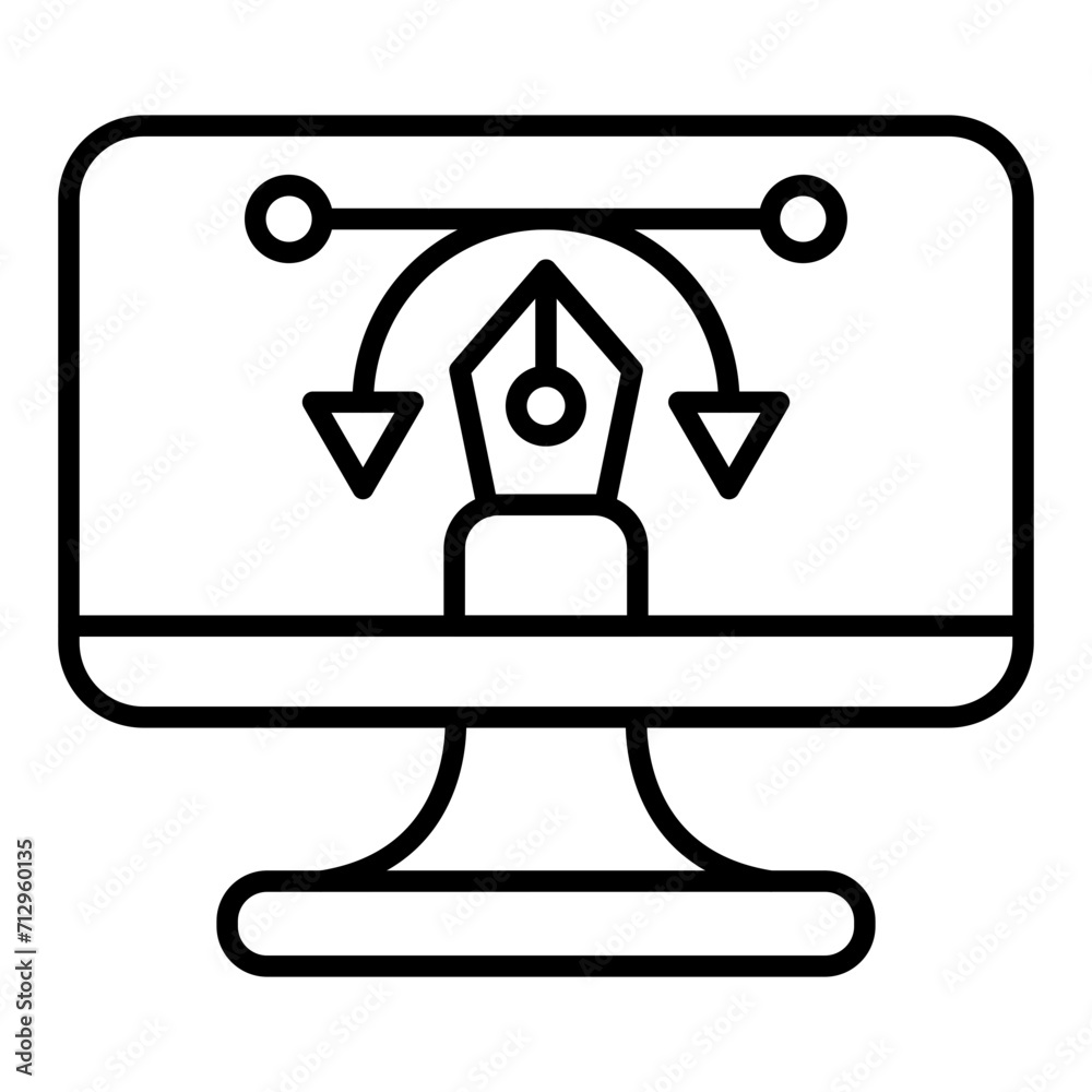 Millennial Creative line icon Millennial Creative line icon