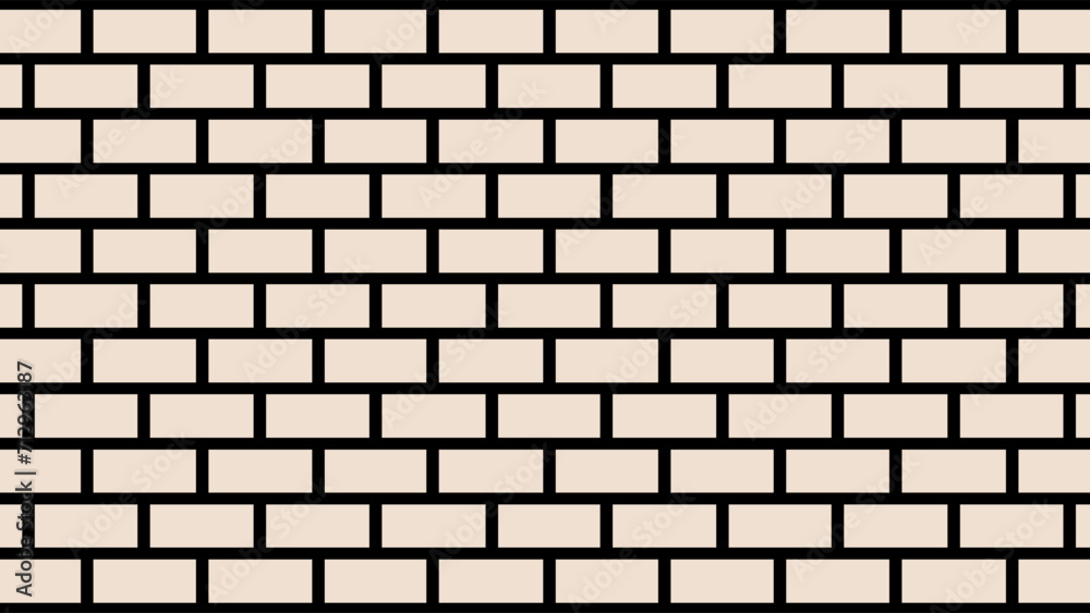 Beige brick wall as background Beige brick wall as background