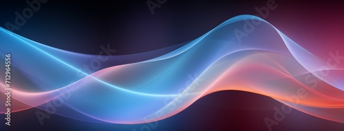 abstract blue and orange wave background, in the style of digital neon