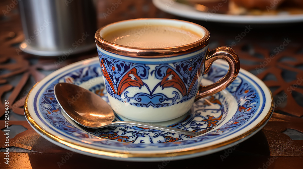 turkish coffee served in an exotic middle eastern cafe turkish coffee served in an exotic middle eastern cafe