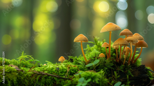 Natural mushrooms growing, psilocybin, fungi, shrooms, treatment, therapy, medicine, toadstools, magic, natural, brown, white