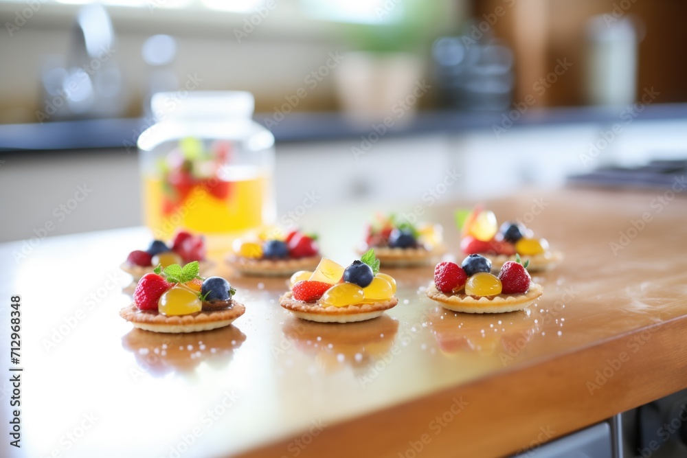 custom made wallpaper toronto digitalglazing fruit tarts with shiny jelly
