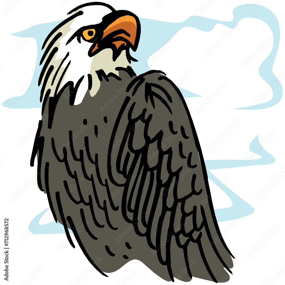 Obraz premium eagle on the branch