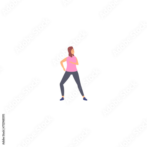 pose of person in pink sportswear woman sportswear © Putri