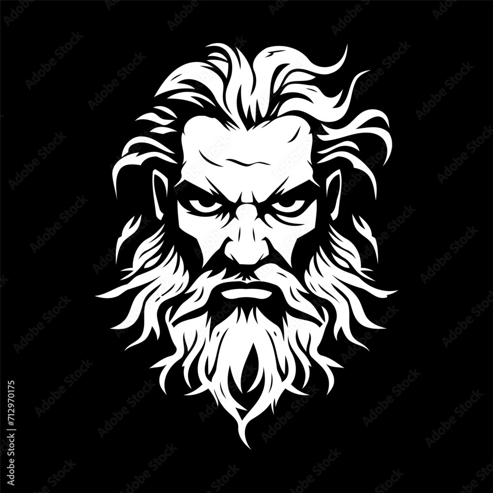 Obraz premium Zeus logo design vector template
