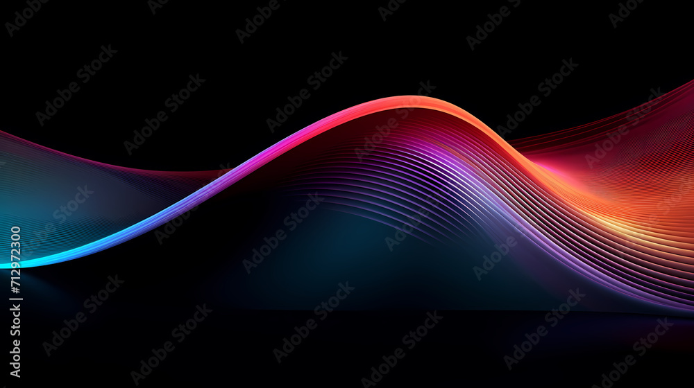 Fototapeta premium Modern digital abstract 3D background, abstract lines background