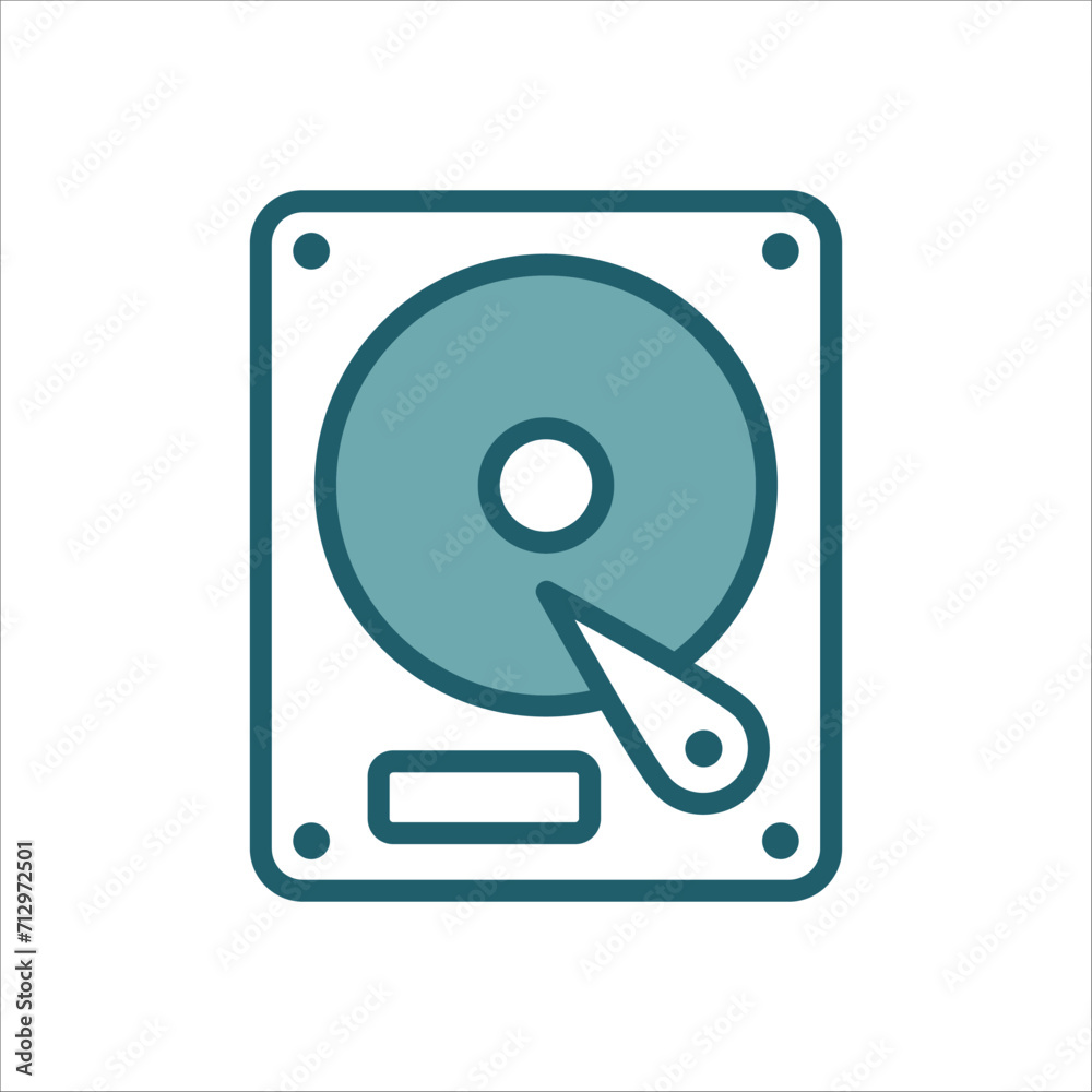 hard disk icon vector design template simple and clean hard disk icon vector design template simple and clean