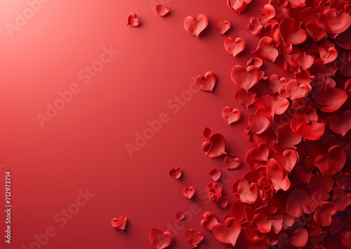 Valentine's Day Heart Hearts Theme Card 5x7 Background Wallpaper Image 