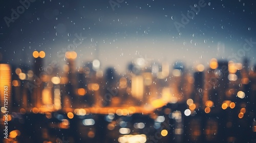 Real photo, city light at night in bokeh