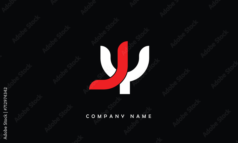 JY, YJ, J, Y Abstract Letters Logo Monogram