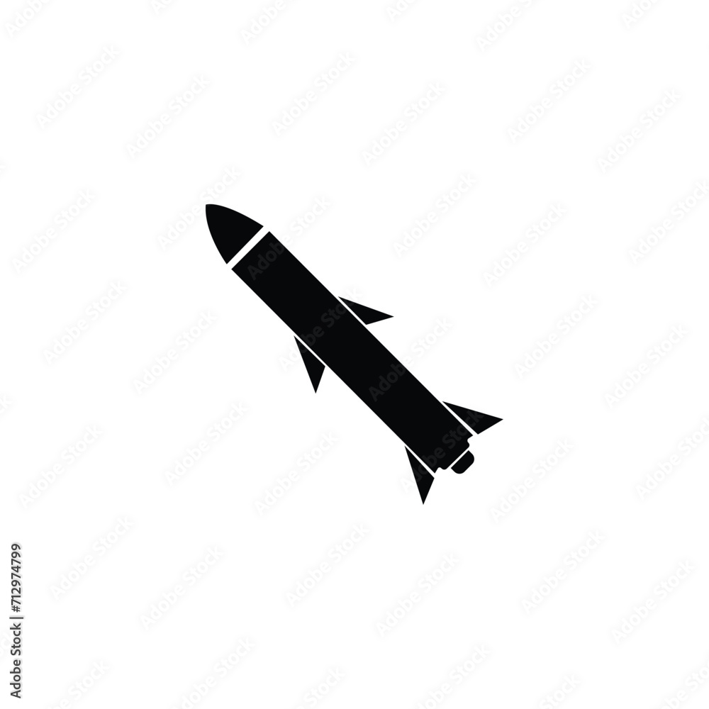 Missile icon. Trendy Missile logo concept on white background from army and war collection. Suitable for use on web Missile icon. Trendy Missile logo concept on white background from army and war collection. Suitable for use on web