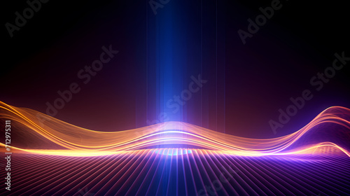 Abstract background and data transfer concept, abstract line art background