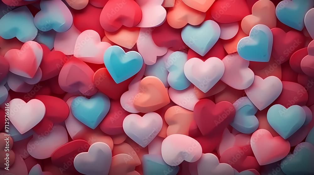 Valentine's Day background with hearts, love and romance background Valentine's Day background with hearts, love and romance background