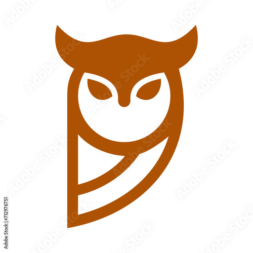 Owl Vector Logo Design Template