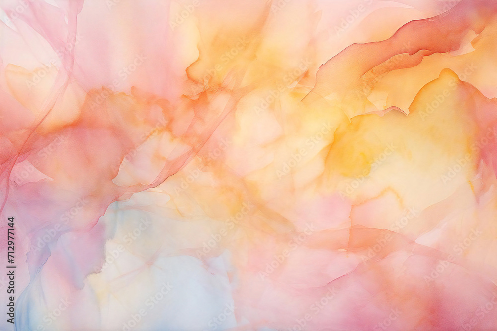 Light pastel colored background material painted with watercolor, Generative AI