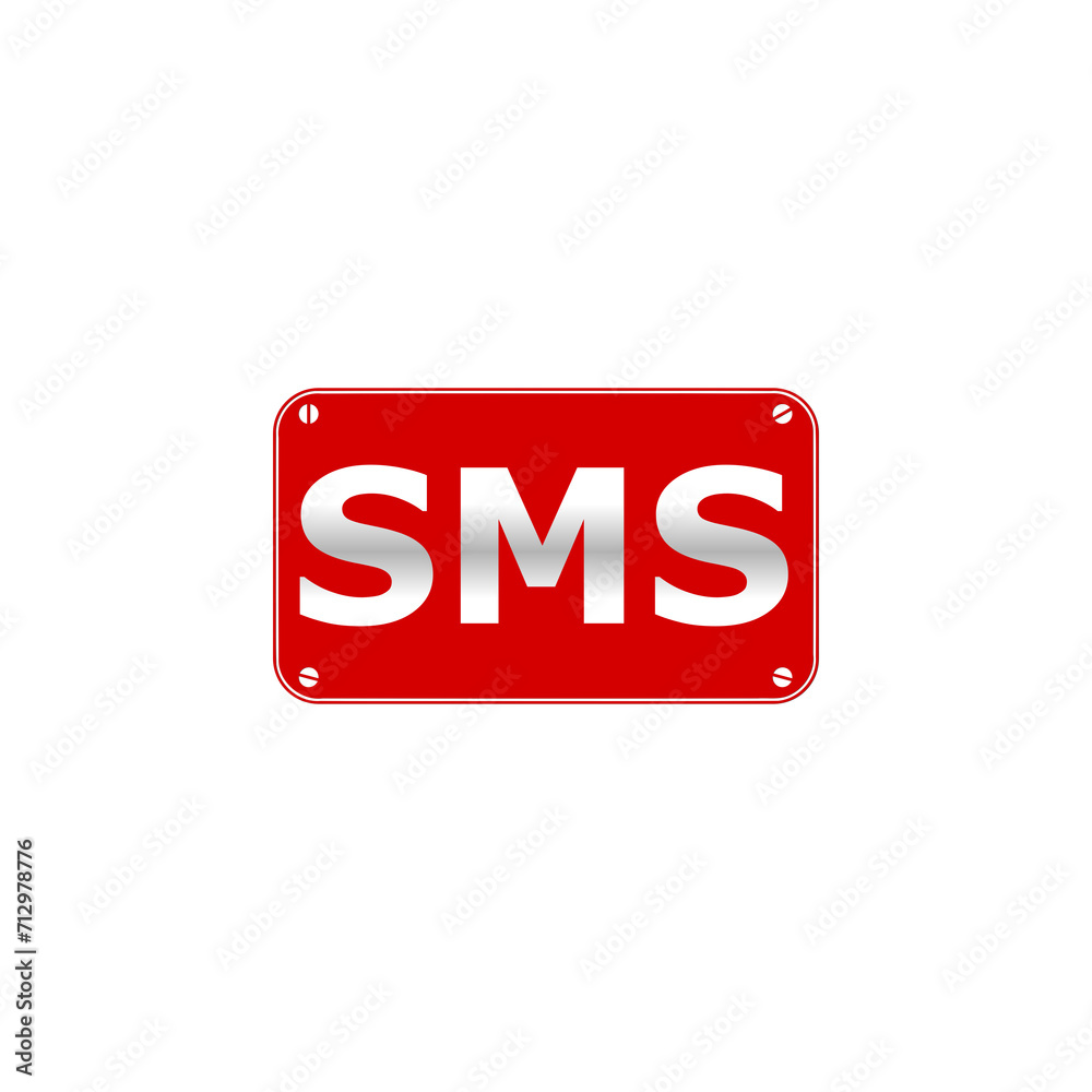 SMS mail icon isolated on transparent background SMS mail icon isolated on transparent background