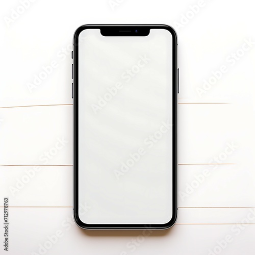 Smartphone similar to iphone xs max with blank white screen for Infographic Global Business Marketing Plan , mockup model similar to iPhonex isolated Background photo