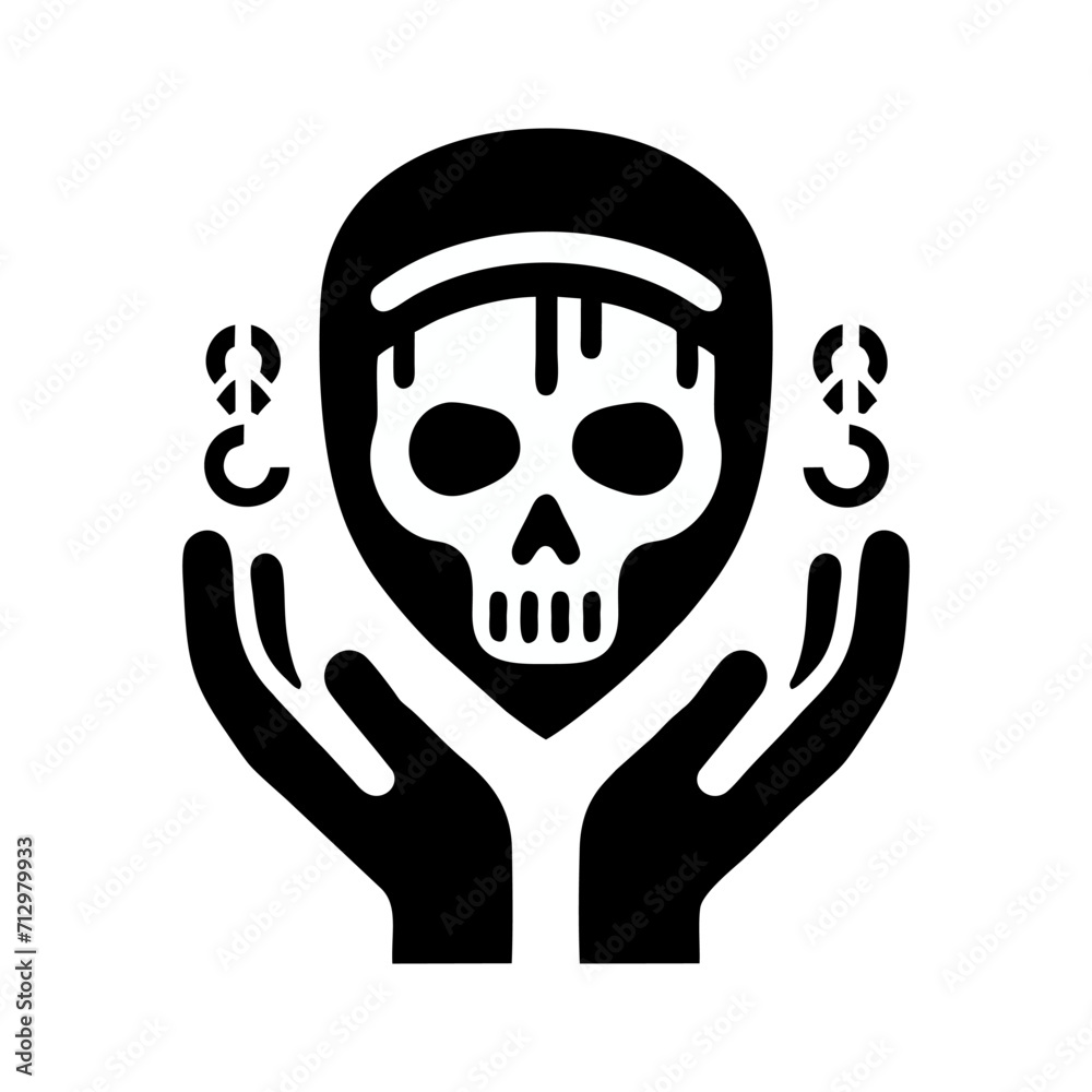 skull and crossbones icon skull and crossbones icon
