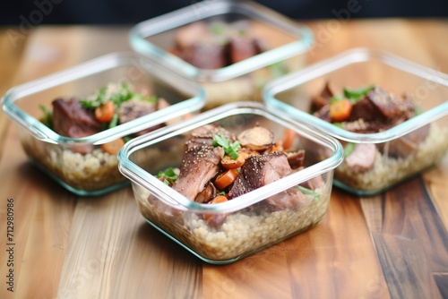 coq au vin meal prep containers for weekly planning