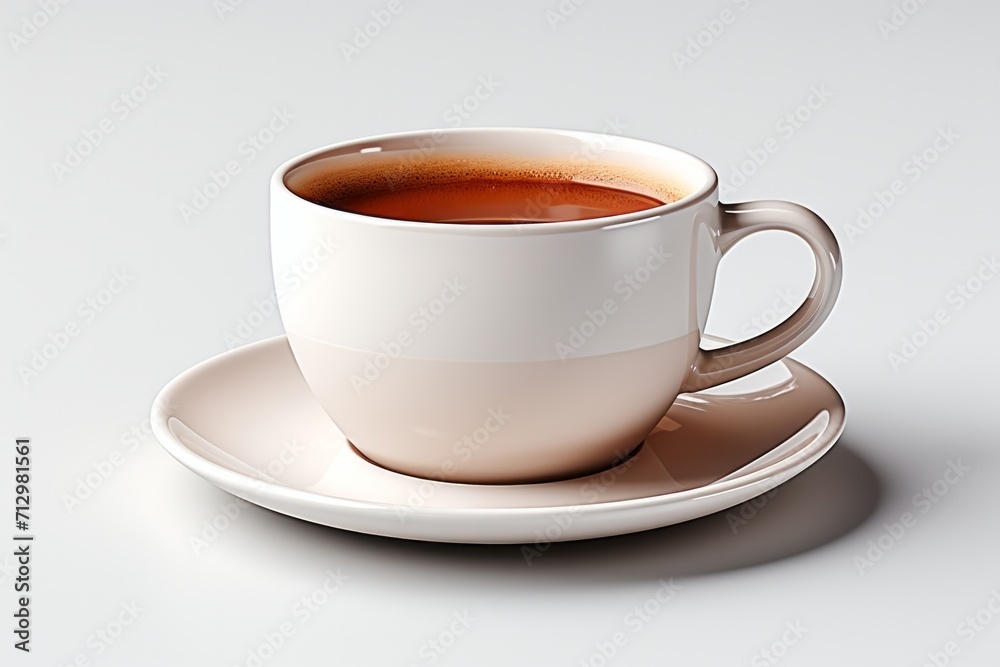 Coffee Cup in a Minimalist Design, on an isolated Minimalist White background, Generative AI Coffee Cup in a Minimalist Design, on an isolated Minimalist White background, Generative AI