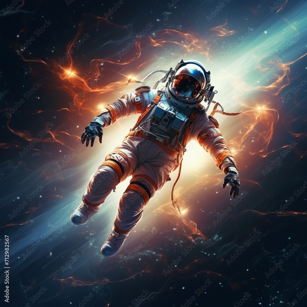 Fototapeta premium astronaut in space