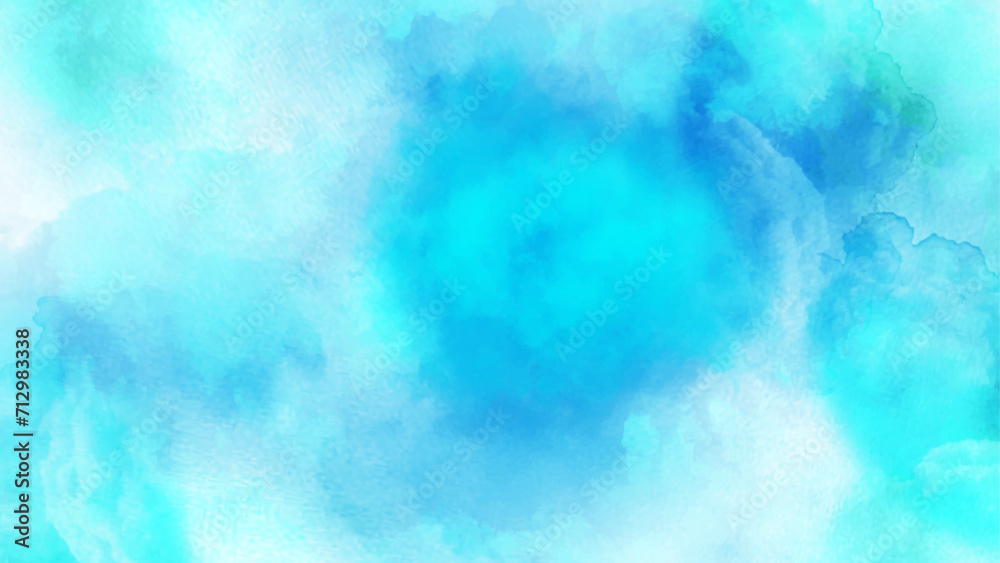 blue sky with beautiful natural white clouds. abstract soft blue watercolor background. Sky in watercolor painting soft textured on wet white paper background. blue sky with beautiful natural white clouds. abstract soft blue watercolor background. Sky in watercolor painting soft textured on wet white paper background.