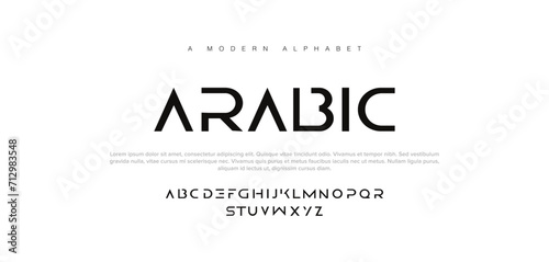 Arabic premium luxury elegant alphabet letters and numbers. Elegant wedding typography classic serif font decorative vintage retro. Creative vector illustration photo