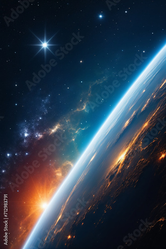 Outer space background - Fantasy illustration