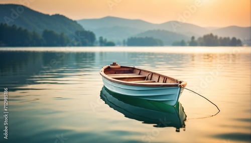 Boat on the lake photo