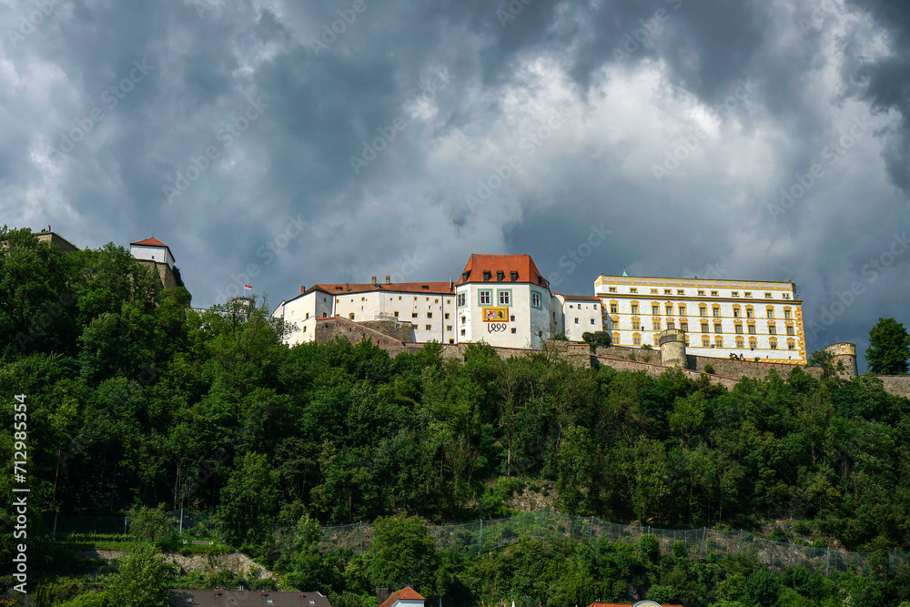 Passau with Veste Oberhaus Passau with Veste Oberhaus