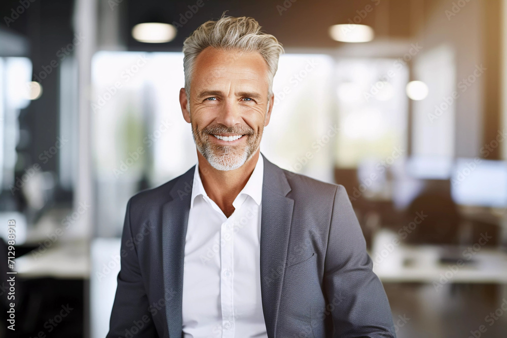 Business man mid age portrait. Generative ai design art. Business man mid age portrait. Generative ai design art.