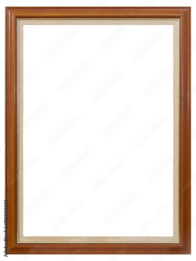 Varnished narrow frame for a picture of wood in PNG format on a transparent background. Varnished narrow frame for a picture of wood in PNG format on a transparent background.
