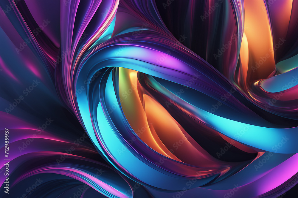 3d abstract background with holographic color pallet 3d abstract background with holographic color pallet