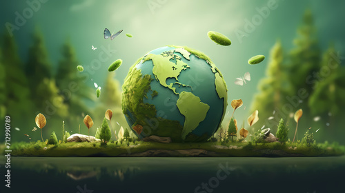 World environment day concept ecology protection environment, environmental protection background © win