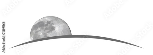 The gray moon globe symbol.