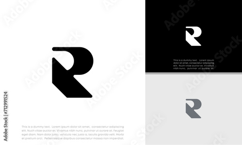 	
Initials R logo design. Initial Letter Logo. Innovative high tech logo template.	
