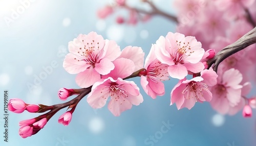 Cherry blossoms on a branch