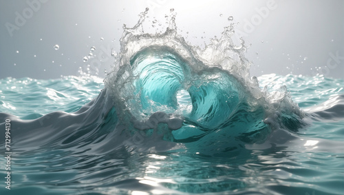 Aquatic water waves motion background. Ocean waves, Blue water, Tide