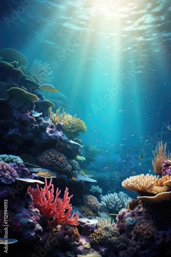 Fish sea background in the ocean © Aida