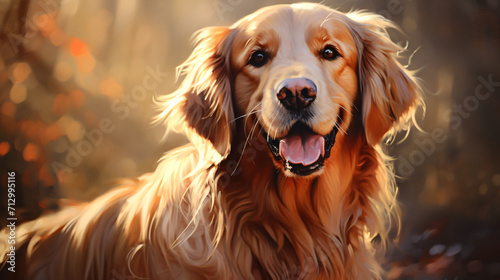 Golden retriever dog © Merab