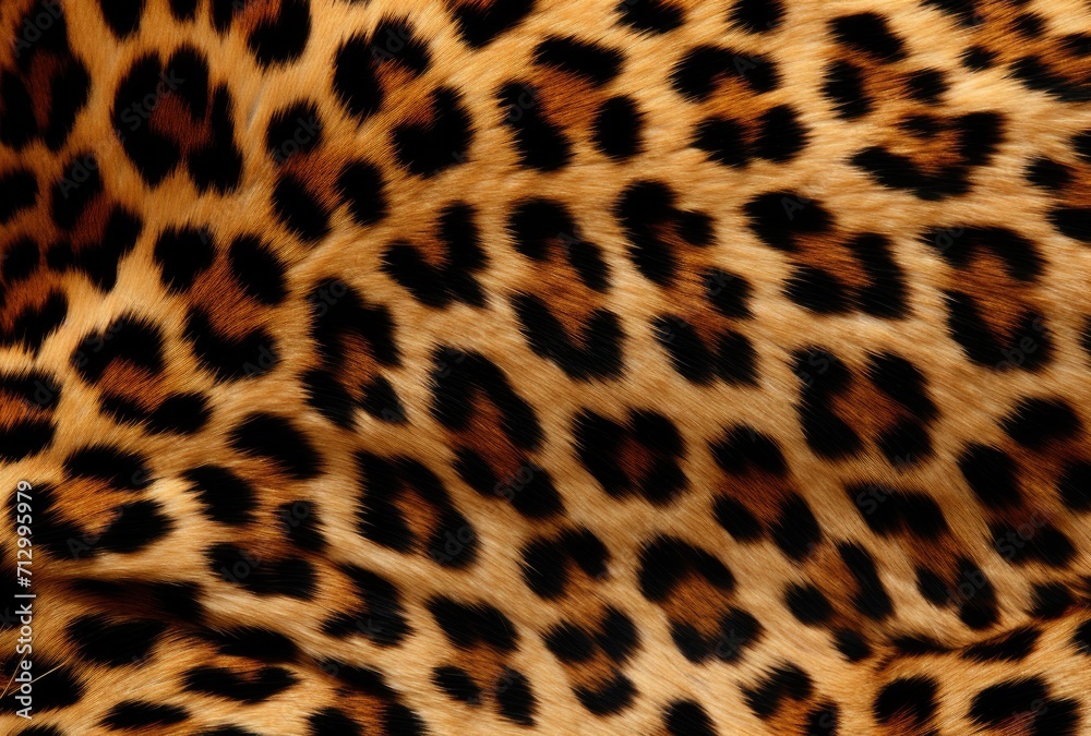 Experience the rich texture of leopard skin. Experience the rich texture of leopard skin.