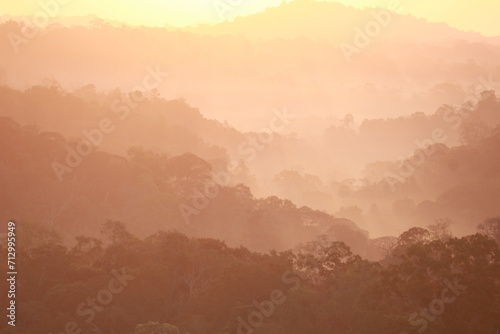 sunrise in the mountains