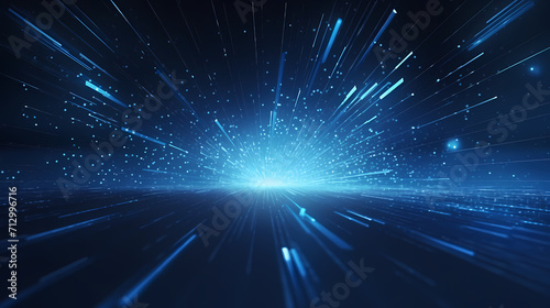 Technology abstract lines background and light effects, technology sense background