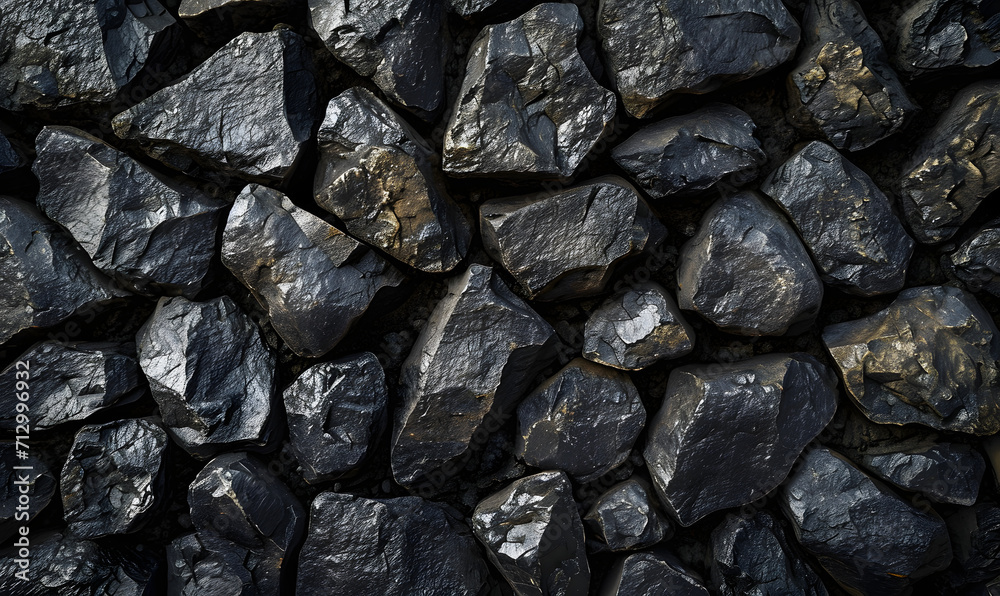 Mysterious Black stones background, Generative AI Mysterious Black stones background, Generative AI