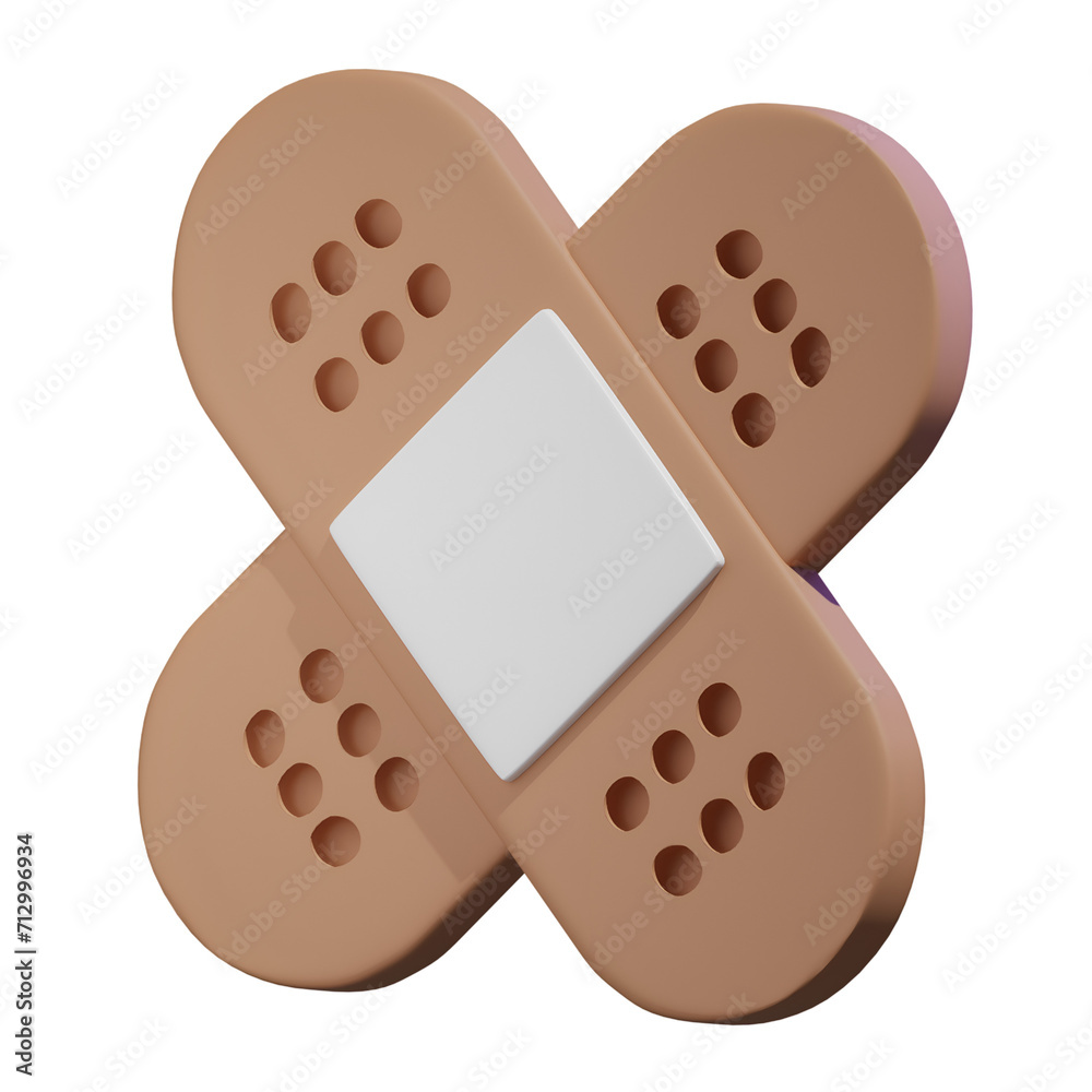 3D Band Aid transparent background 3D Band Aid transparent background