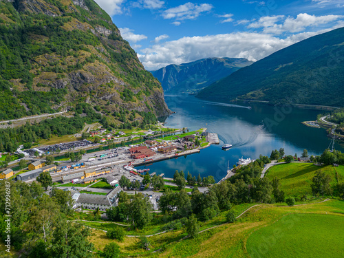 On the fjord journey from Bergenden to Flam you will see nature, mountains, sea, waterfalls, fishing towns, boats 