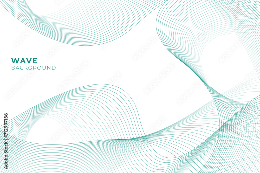 Fototapeta premium Abstract background with wavy line style